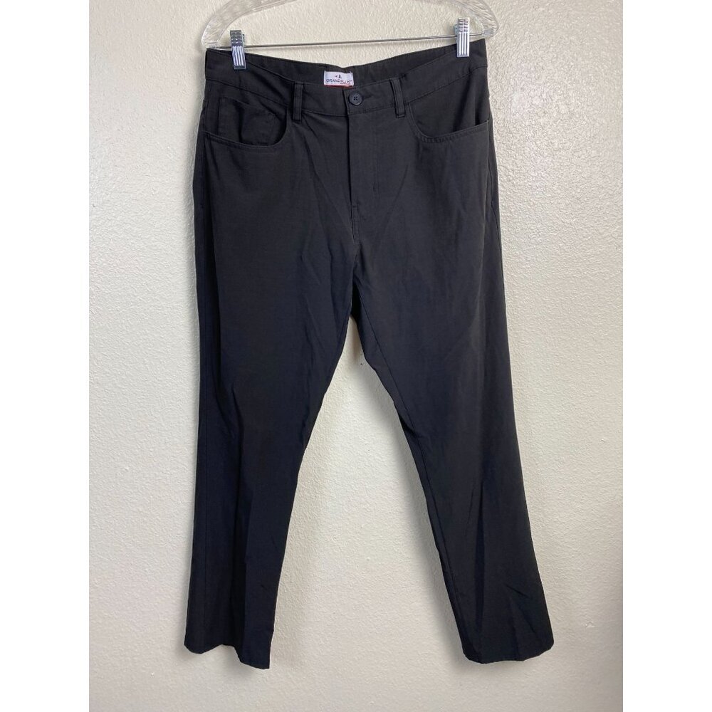GRANDSLAM Performance Mens Golf Chino Pants Black Size‎ 32x30